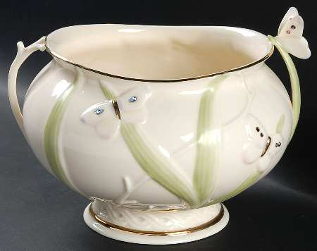 Jeweled Butterfly 6" Round Serving Bowl