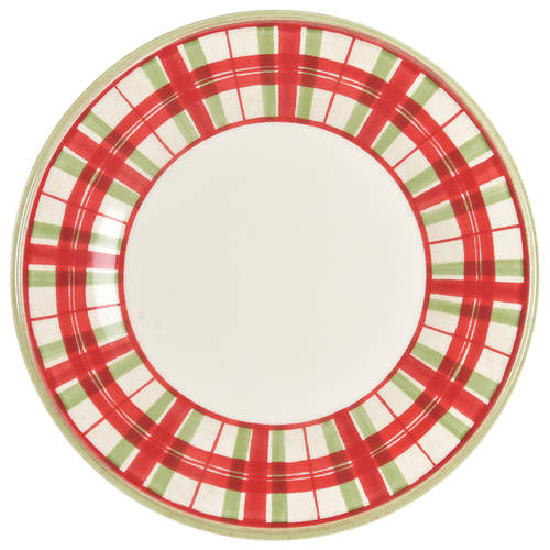 Holiday Gatherings Plaid Salad Plate