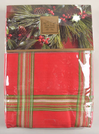 Holiday Gatherings Plaid 60" X 102" Oblong Tablecloth