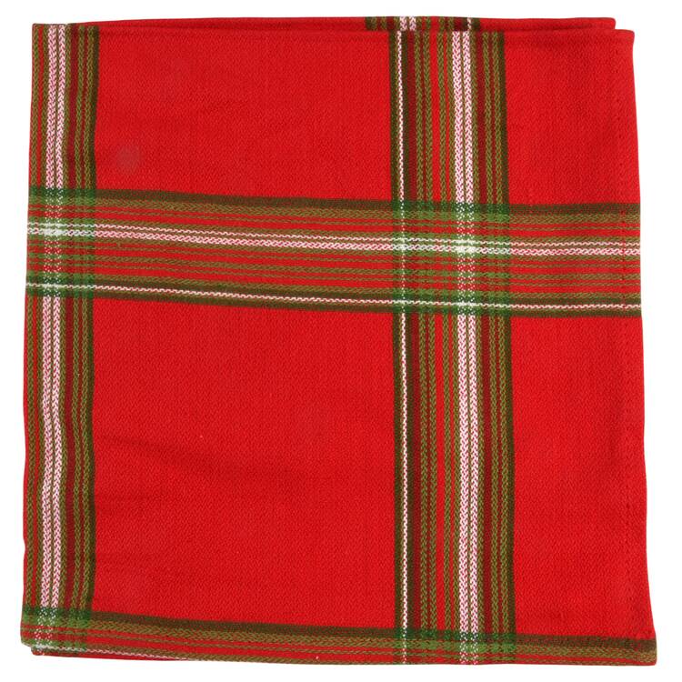 Holiday Gatherings Plaid Cloth Napkin