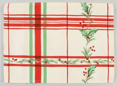 Holiday Gatherings Plaid Tapestry Placemat