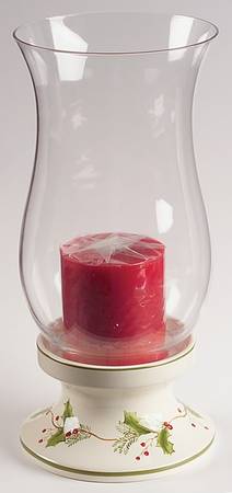 Holiday Gatherings Holiday Berry Hurricane Lamp & Globe