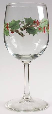 Holiday Gatherings Holiday Berry Glassware Goblet