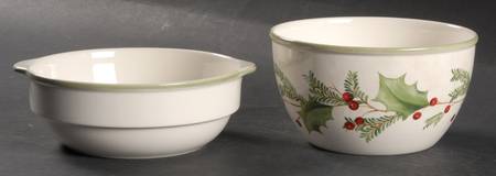 Holiday Gatherings Holiday Berry Dip Cooler Set-(Dip Bowl &Icer