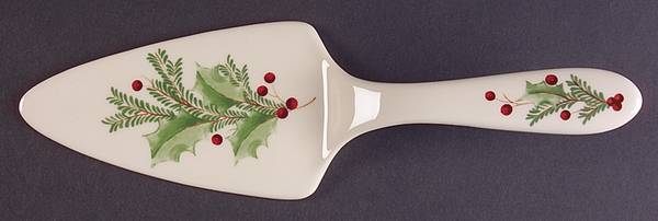 Holiday Gatherings Holiday Berry Solid Piece Dessert Server