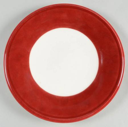 Holiday Gatherings Red Salad Plate