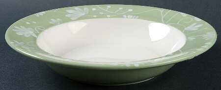 Summerville Jade Green Large Rim Soup Bowl