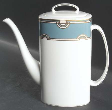 Corona Grove Aqua Coffee Pot & Lid