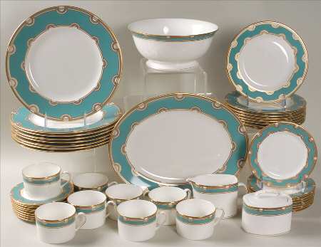 Corona Grove Aqua 45 Piece Set