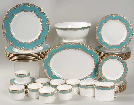 Corona Grove Aqua 45 Piece Set