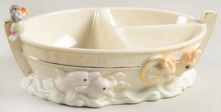 Noahs Ark Divided Child's Bowl