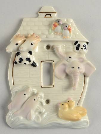 Noahs Ark Single Light Switch Cover by Lenox