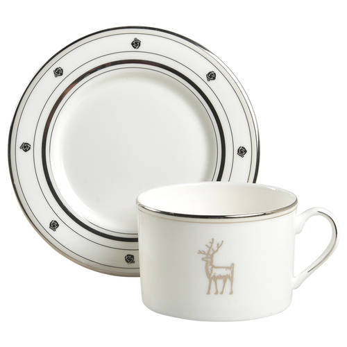 Donner Road Flat Cup & Saucer Set