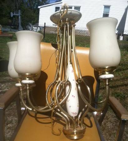 Posy Baskets 5 Light Chandelier