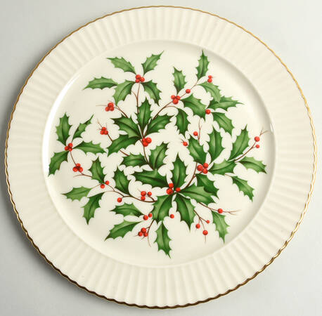 Hollyberry (No Enamel) Chop Plate (Round Platter)