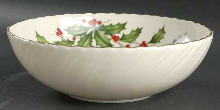 Hollyberry (No Enamel) 9" Round Vegetable Bowl