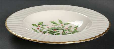 Hollyberry (No Enamel) Rim Fruit/Dessert (Sauce) Bowl