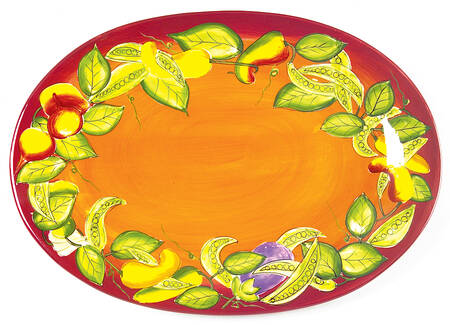 Peas in a Pod 16" Oval Serving Platter