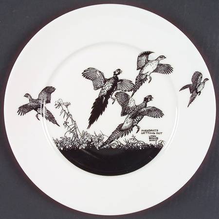 Game Birds Dinner Plate