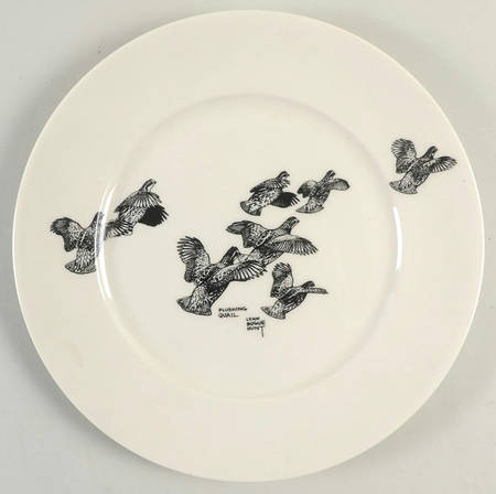 Game Birds Dinner Plate