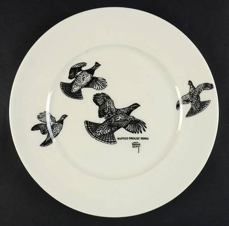 Game Birds Dinner Plate