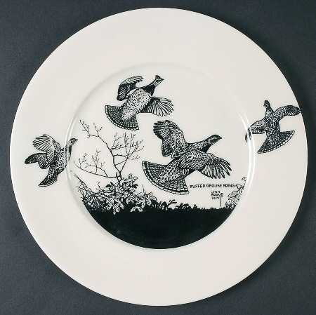 Game Birds Luncheon Plate