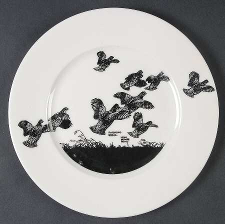 Game Birds Salad Plate