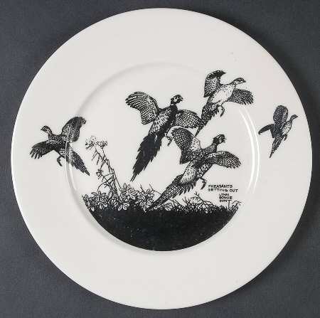 Game Birds Salad Plate