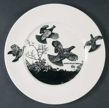 Game Birds Salad Plate