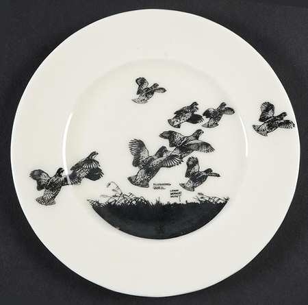 Game Birds Bread & Butter Plate