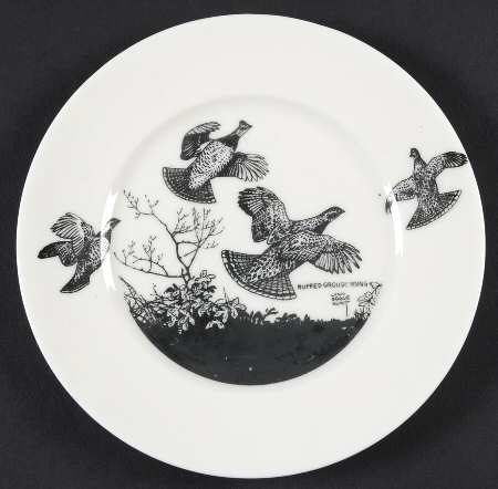 Game Birds Bread & Butter Plate