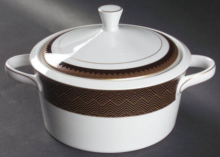 Hastings Chocolate 2 Qt Round Covered Casserole by Ralph Lauren China