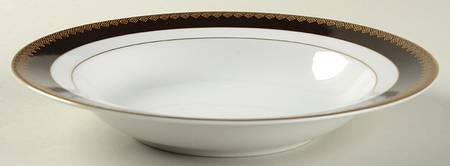 Hastings Chocolate Rim Soup Bowl