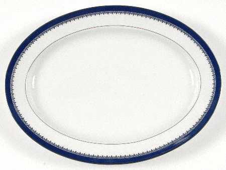 Hastings Cobalt 14" Oval Serving Platter
