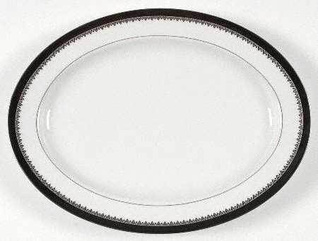 Hastings Ebony 15" Oval Serving Platter