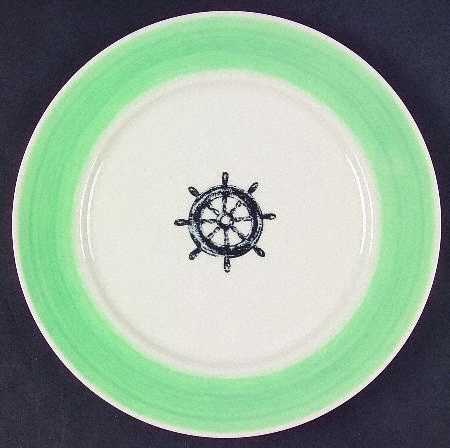 Maritime Stripe Salad Plate