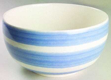 Maritime Stripe 11" Large Salad Serving Bowl