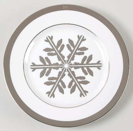 Let It Snow Platinum Dessert/Pie Plate