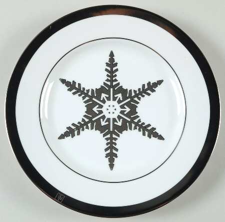 Let It Snow Platinum Dessert/Pie Plate