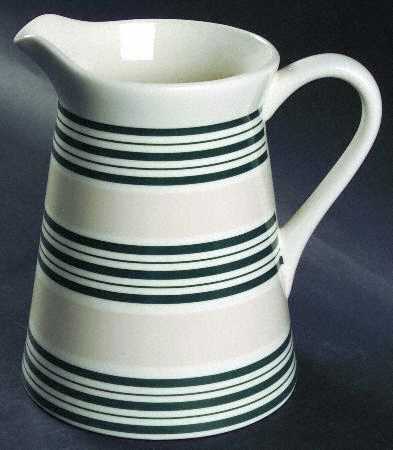 Cafe Stripe Green 64 Oz Pitcher