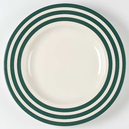 Cafe Stripe Green 16" Chop Plate (Round Platter)