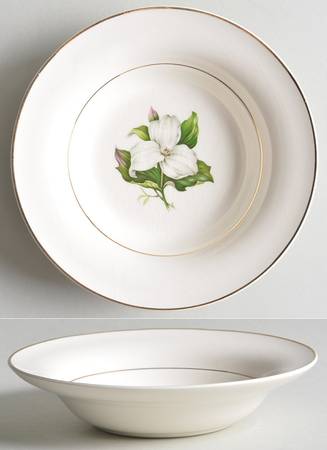 Trillium Fruit/Dessert (Sauce) Bowl by Limoges-American