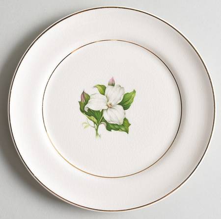 Trillium Bread & Butter Plate by Limoges-American