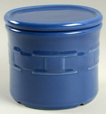 Woven Traditions Cornflower 1 Pint Crock with Coaster Lid
