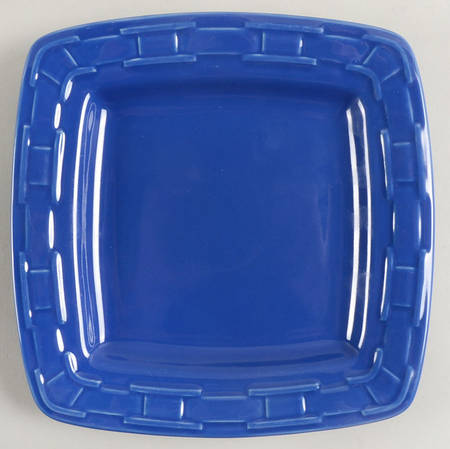 Woven Traditions Cornflower Square Luncheon Plate