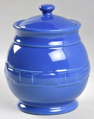 Woven Traditions Cornflower Small Canister & Lid