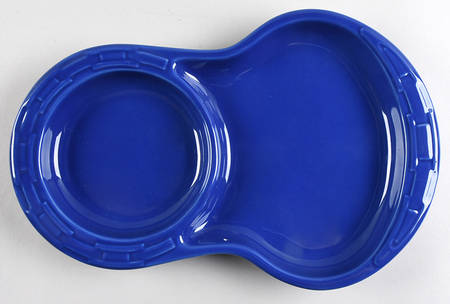 Woven Traditions Cornflower Oval Snack Tray
