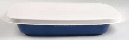 Woven Traditions Cornflower 15" Rectangular Baker & Tabless Plas Storage Cover