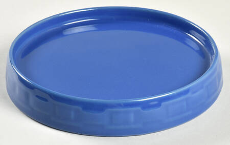 Woven Traditions Cornflower Round Cheese Dish No Lid