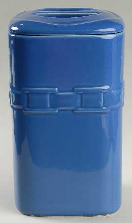 Woven Traditions Cornflower Large Square Canister & Lid